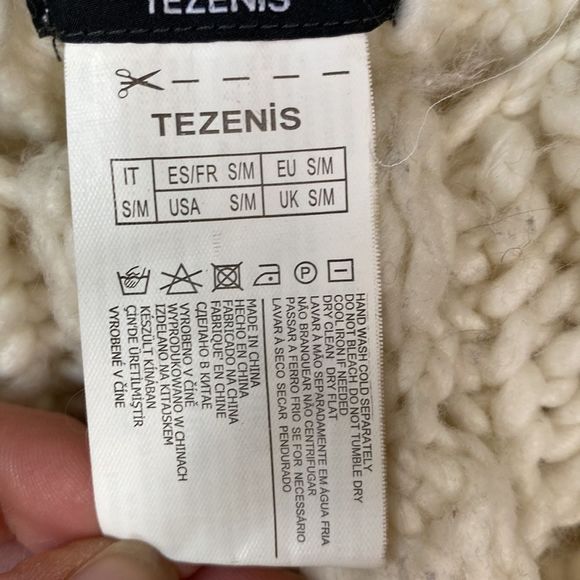 Cream Cowl Scarf large - Picture 3 of 4